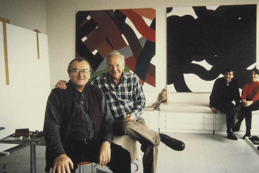 Zdeněk Sýkora und François Morellet in Louny, 1993, Foto (c) LZS Archiv 