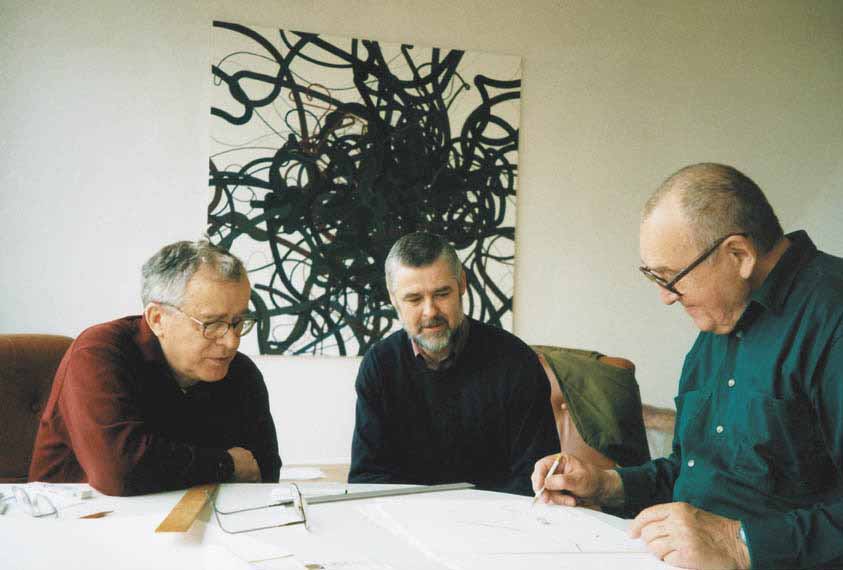 Mit Zdeněk Ziegler und Zdeněk Křenek, 1999